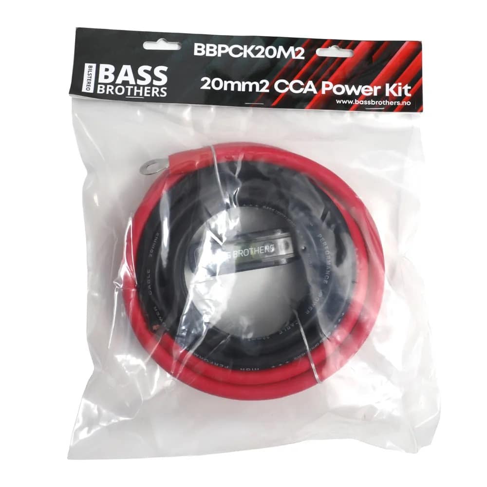 Bass Brothers 20mm2 strømkabelsett