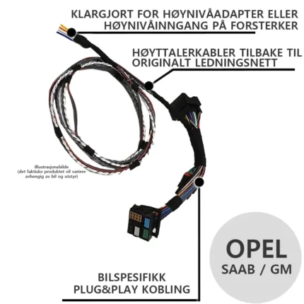 BB OEM CABLES - Plug and Play kabelsett m/retursignal
