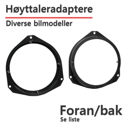 ACV Høyttaleradaptere (165mm)