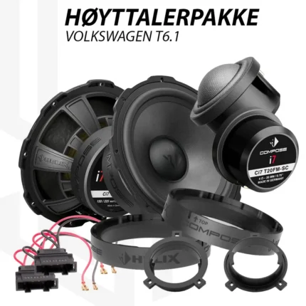 Helix Compose Ci7 høyttalerpakke for Volkswagen T6.1